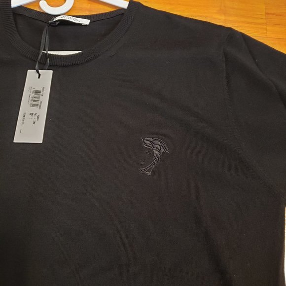 Versace Collection BK Logo Crewneck Wool Sweater - Picture 3 of 6